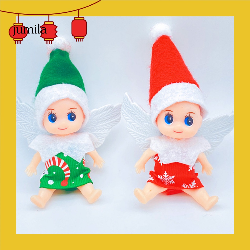 [JU] Búp Bê Elf Trang Trí Để Bàn Có Khớp Cử Động Được Cho Giáng Sinh / Nhà Búp Bê