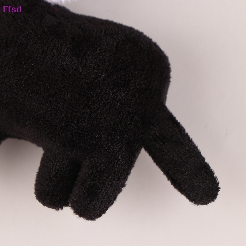 {Ffsd} Móc Khóa Xe Hơi / Ba Lô Hình Chú Chó Đen Nhồi Bông Sáng Tạo DIY