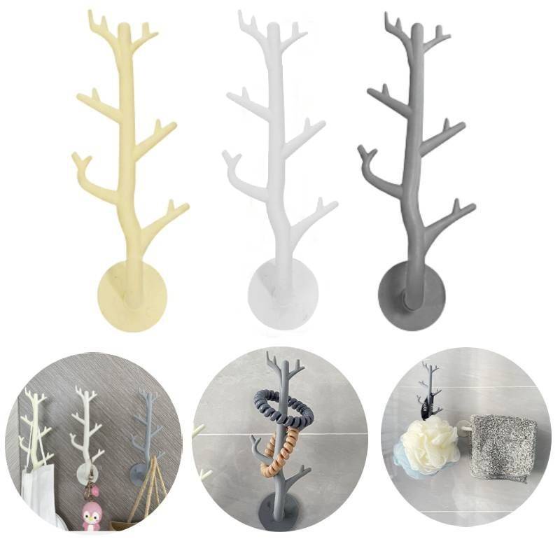 Ღ Giá treo áo khoác tự dính móc cành cây phong cách Bắc Âu giá treo chìa khóa trang trí treo tường giá treo chìa khóa trang trí phòng ngủ có khả năng chịu lực mạnh dính