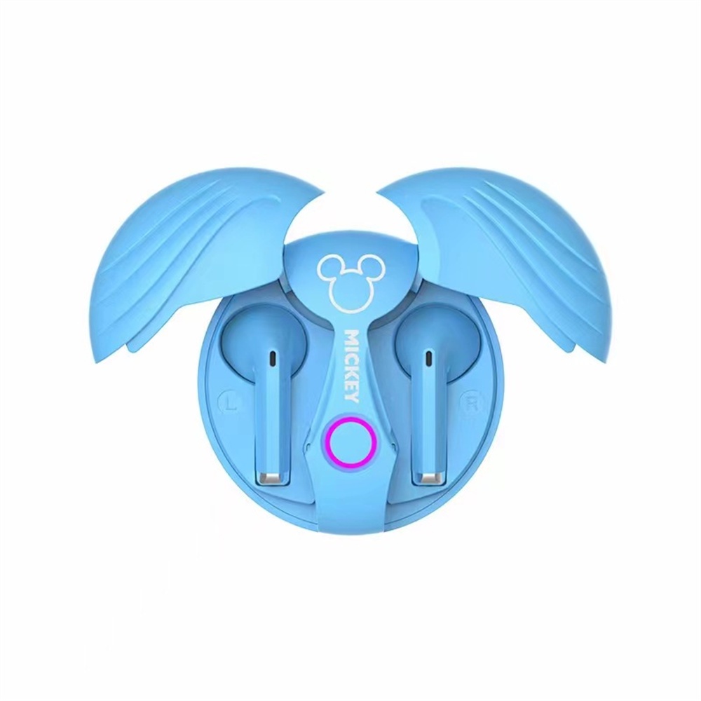 Tai nghe Bluetooth Disney Disney Đôi cánh thiên thần 2023 Trò chơi thể thao phong cách mới Bữa tiệc sinh viên dự phòng lâu dài Unisex