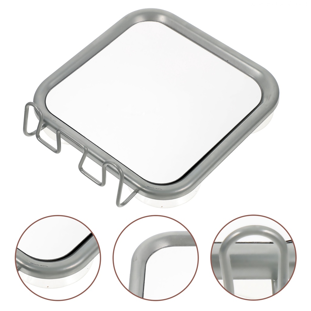 Móc Treo Tường Bằng Thủy Tinh Màu Bạc Kích Thước 17X15.5X4CM