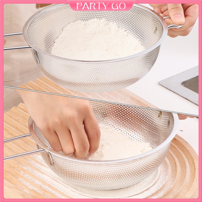 Rổ Vo Gạo / Rửa Trái Cây Bằng Thép Không Gỉ Tiện Dụng Cho Nhà Bếp