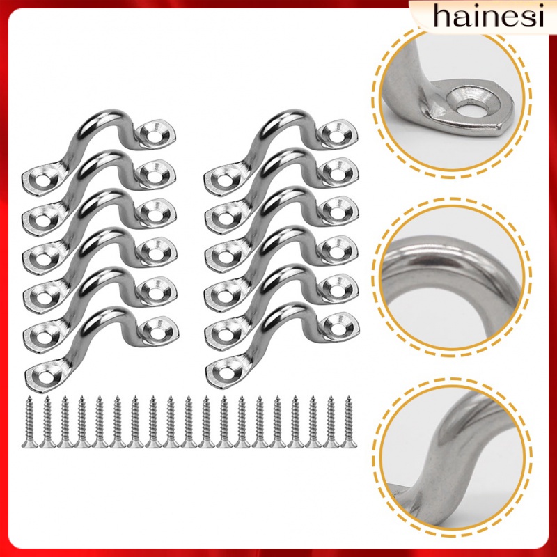 Set 12 Vòng Kim Loại Cố Định Tay Nắm Cửa Cho Thuyền Kayak