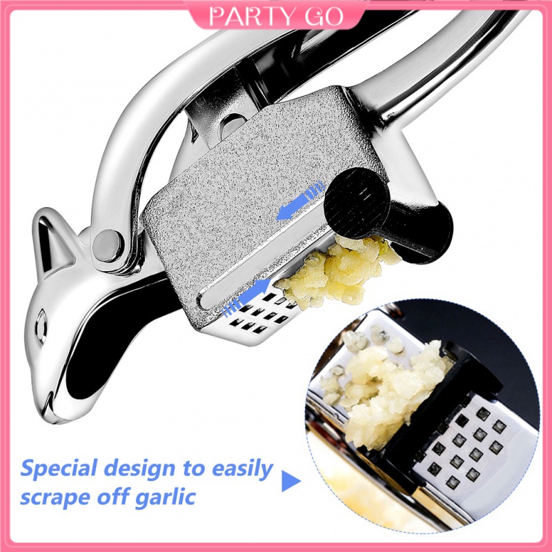 Dụng Cụ Nghiền Tỏi Bằng Thép Không Gỉ Tiện Dụng Cho Nhà Bếp