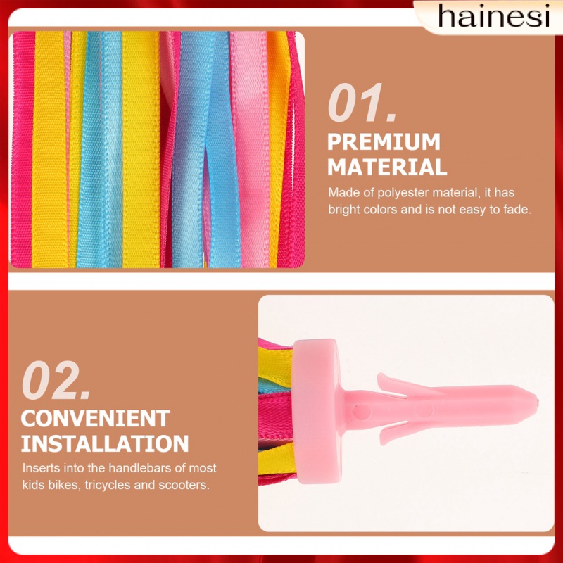 2 Cặp Tay Nắm Xe Đạp Tua Rua Cho Bé