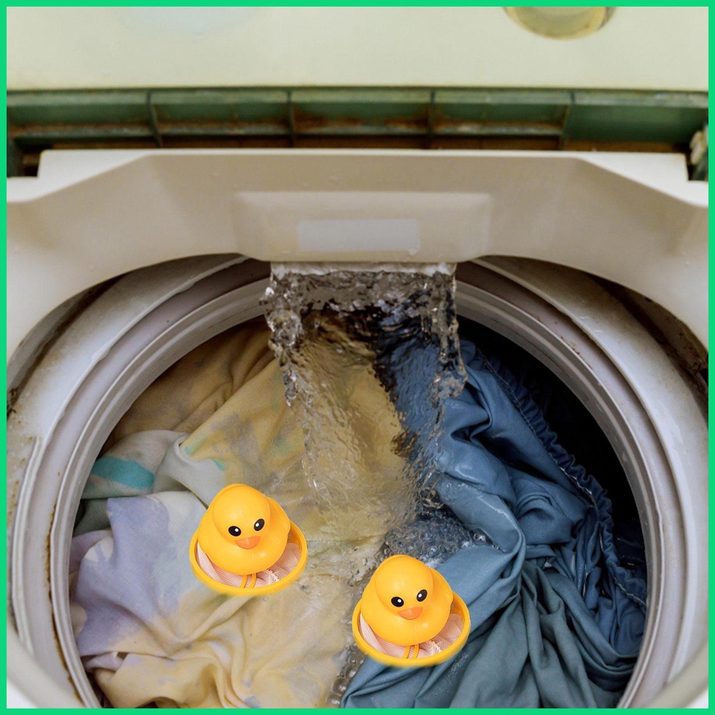 Túi Lưới Lọc Lông Thú Cưng Hình Vịt Vàng Tiện Dụng Khi Giặt Máy