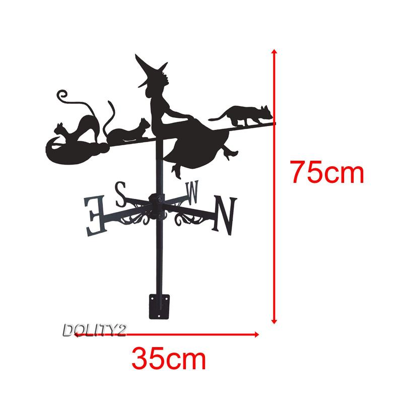 [Dolity2] Dụng Cụ Đo Hướng Gió Bằng Sắt Rèn Luyện Thời Tiết Cho Sân Vườn