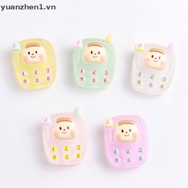 Set 3 Tượng Dorami Hoạt Hình Mini Bằng Nhựa Resin Dạ Quang Trang Trí Điện Thoại