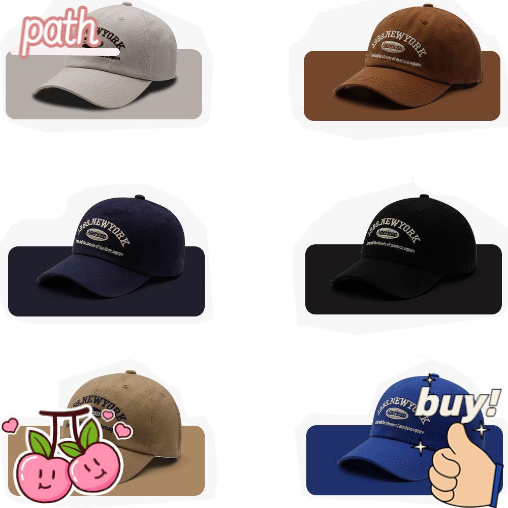 Mũ Lưỡi Trai Cotton Thêu Chữ Phong Cách Hàn Quốc