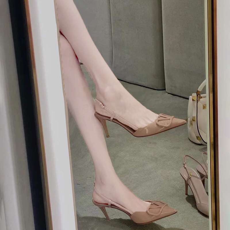 Giày Sandal Cao Gót Mũi Nhọn Thời Trang Mùa Hè Cho Nam Nữ