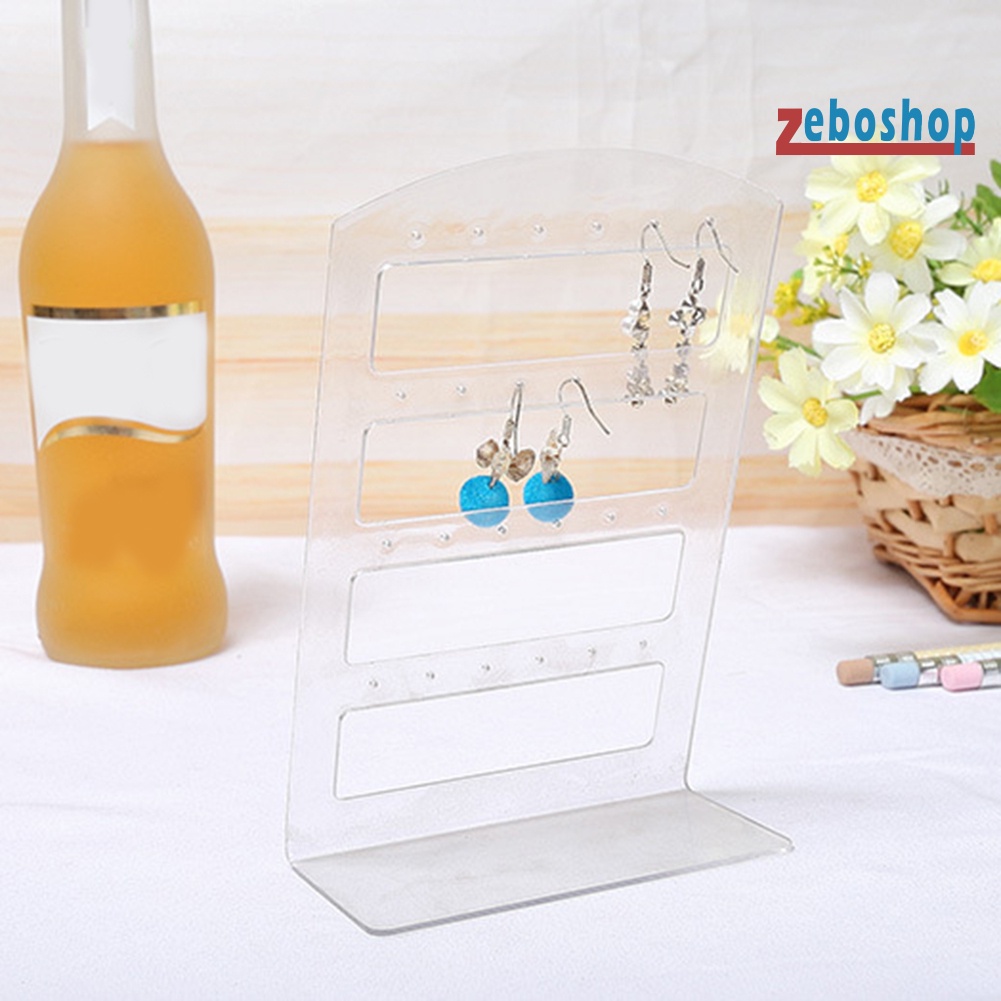 Giá Đỡ Trưng Bày Bông Tai 24 / 48 Lỗ Bằng Acrylic