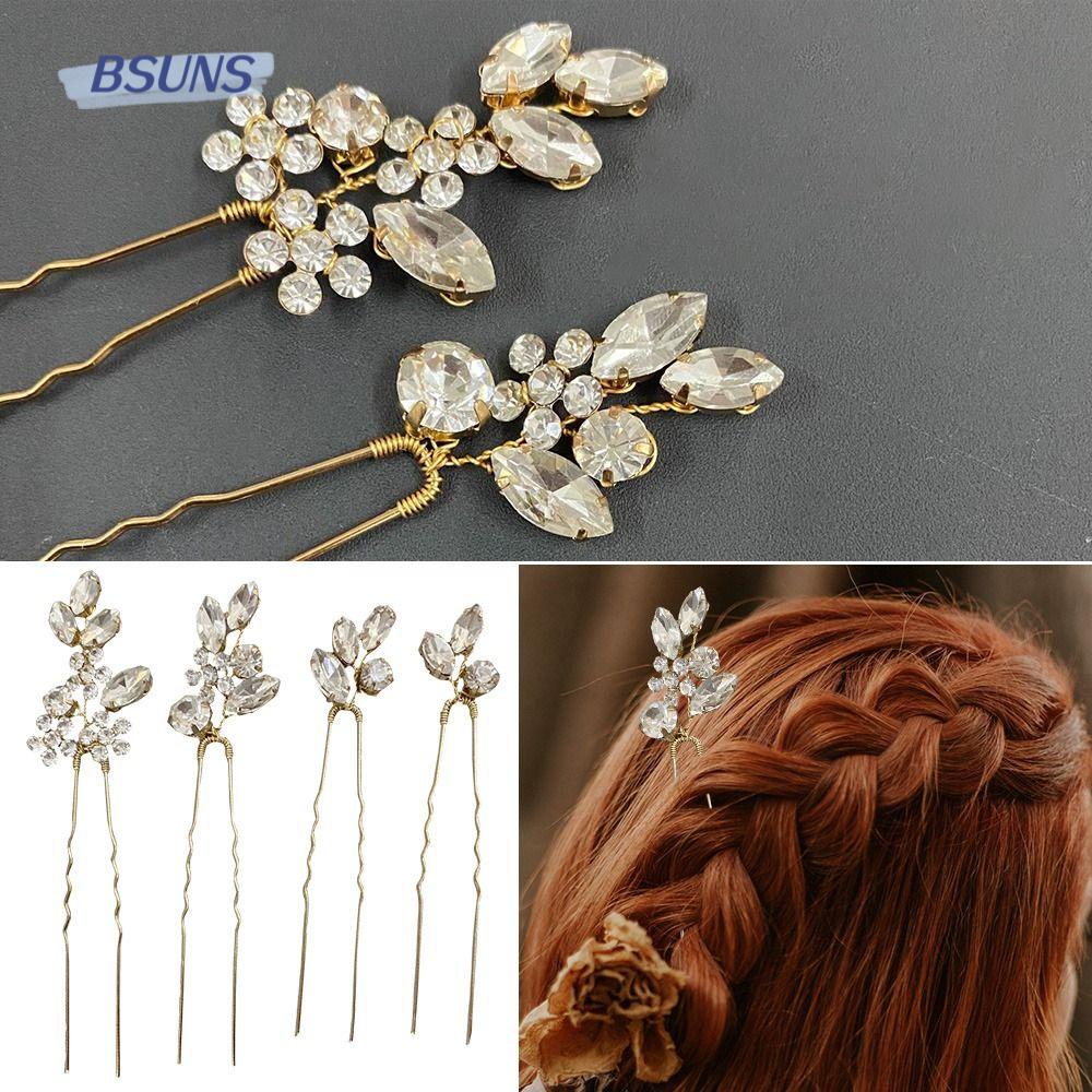 Set 4 Lược Cài Tóc Hình Hoa Thời Trang Cho Nữ