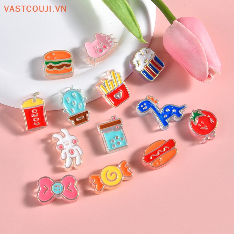 Set 10 Phụ Kiện Trang Trí Điện Thoại Mô Phỏng Diy VASTJI