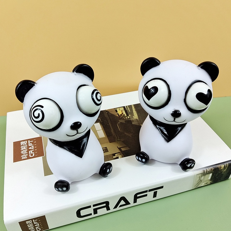 Đồ Chơi Bóp Mắt Dạ Quang Hình Gấu Trúc Mới Cho Trẻ Em