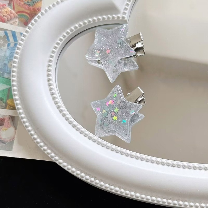 Kẹp Tóc Trang Trí Hình Ngôi Sao Lấp Lánh Cho Thanh Thiếu Niên