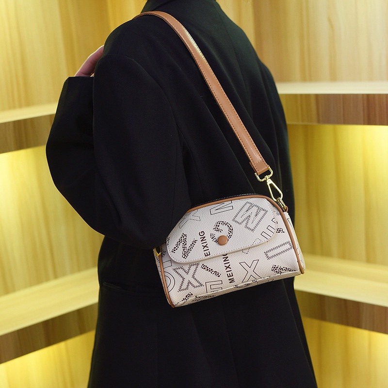 Túi Đeo Chéo mini In Họa Tiết Khối Màu Sắc Phong Cách Cổ Điển Thời Trang Cho Nữ