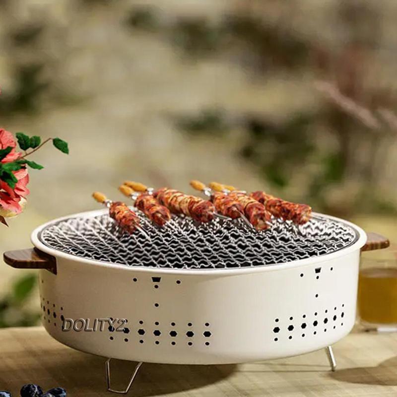 [Dolity2] Vỉ Nướng Bbq Để Bàn Nhỏ Gọn Thiết Thực Cho Hoạt Động Ngoài Trời