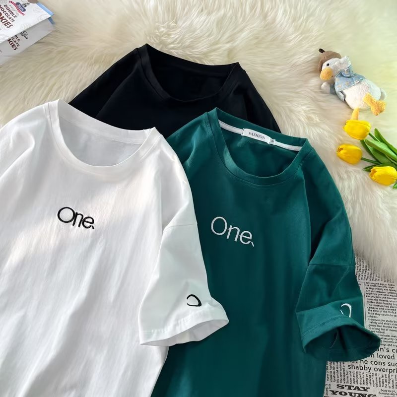 Áo Thun Ngắn Tay Dáng Rộng Thời Trang Mùa Hè Giản Dị Dễ Phối Đồ Dành Cho Nam