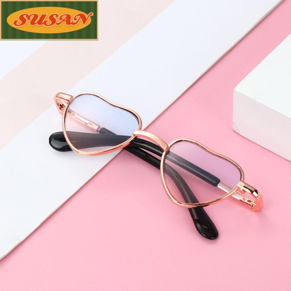 Mắt Kính Gọng Nhựa Hình Trái Tim Xinh Xắn Cho Búp Bê