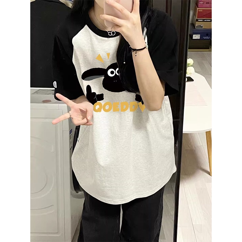 NRVP Áo Thun 100% Cotton Tay NgắN In Hoạ TiếT ĐộC ĐáO Phong CáCh HàN QuốC 2023