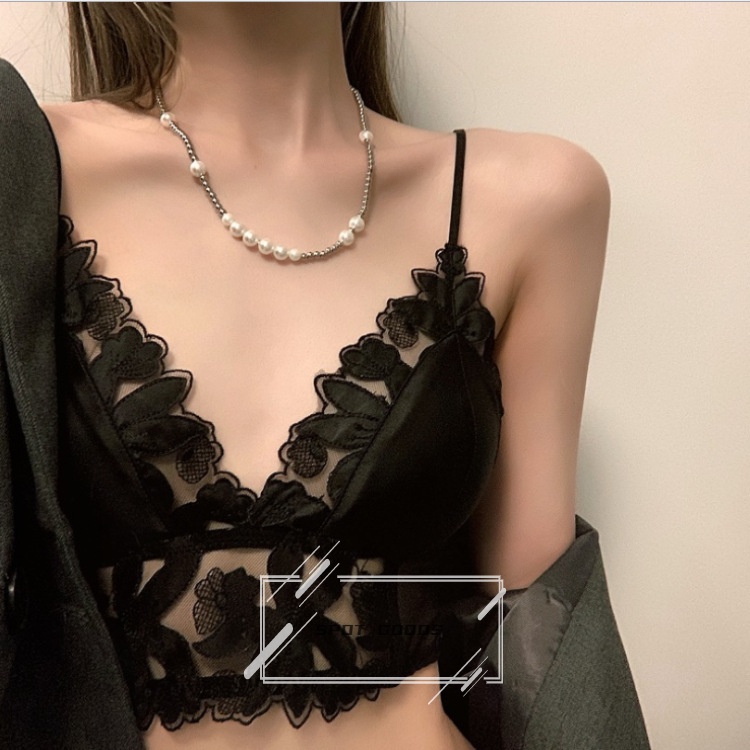 Vòng cổ Ngọc Trai Đơn Giản Không Phai Màu ins hip hop Thời Trang