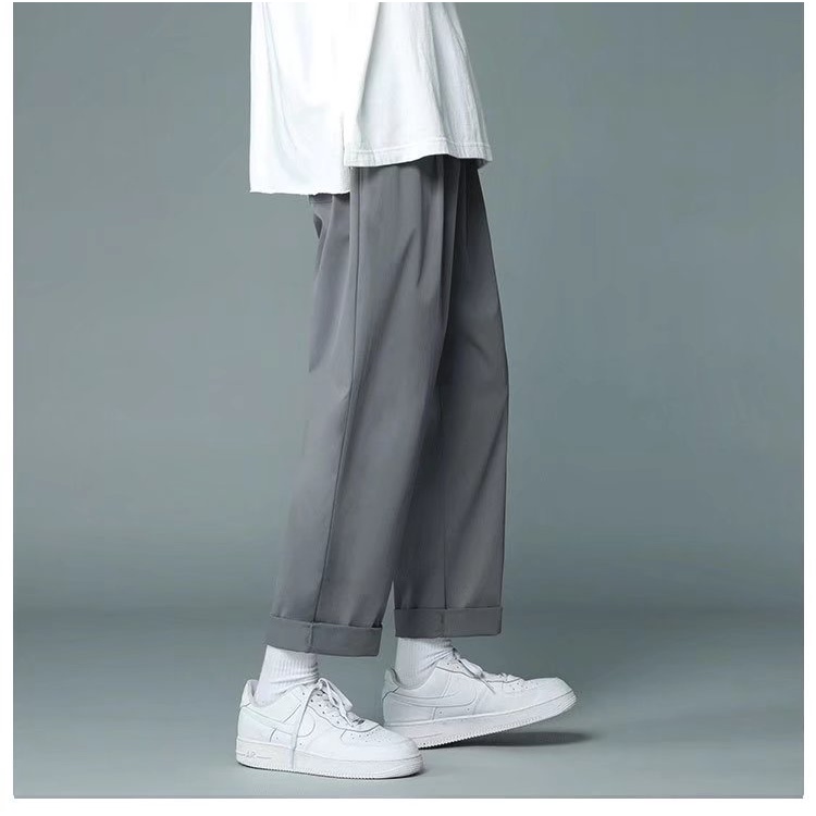 Quần Dài Ống Rộng Vải Lụa Mát Mỏng Nhanh Khô Thời Trang Mùa Hè Cho Nam