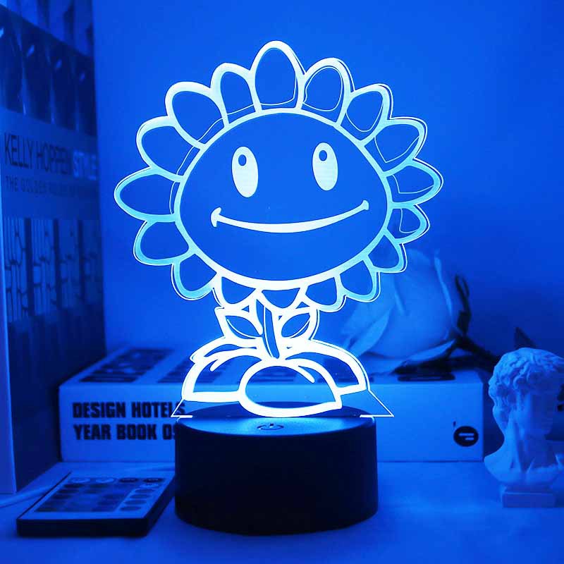 Trò Chơi Plants vs. Đèn Ngủ 3D Hình Quả Bắp Zombie Độc Đáo Sáng Tạo