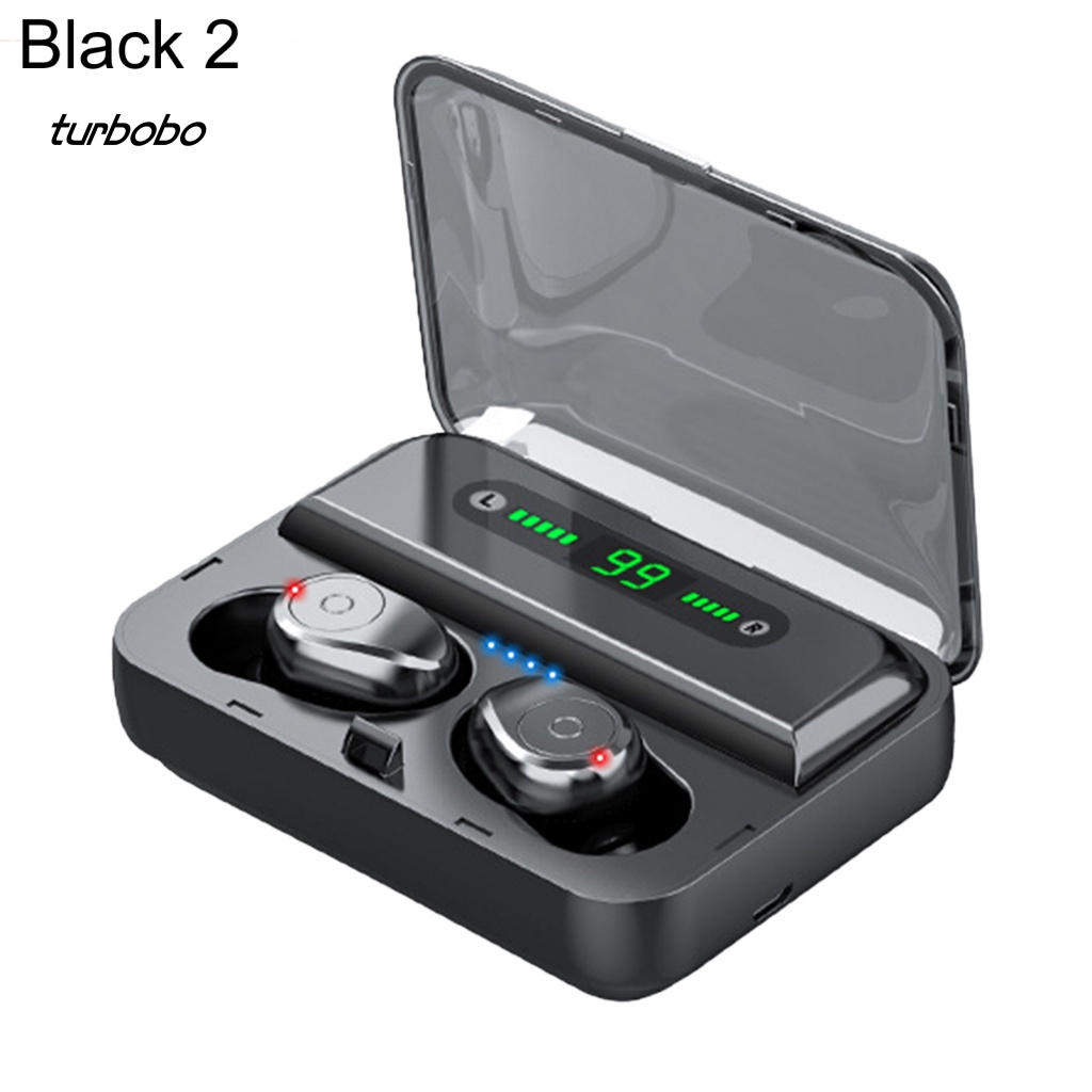 1 Bộ Tai Nghe Bluetooth Không Dây Âm Thanh HiFi turbobo 1 Bằng PC Thoải Mái Kèm Hộp Sạc Cho Doanh Nhân