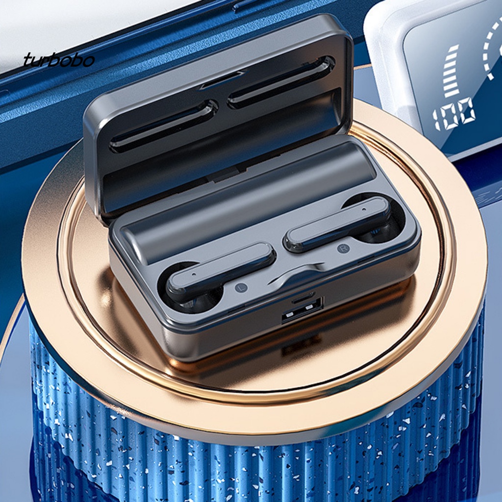 Tai Nghe Bluetooth Thể Thao turbobo Có Đèn LED Chuyên Dụng Cho Điện Thoại