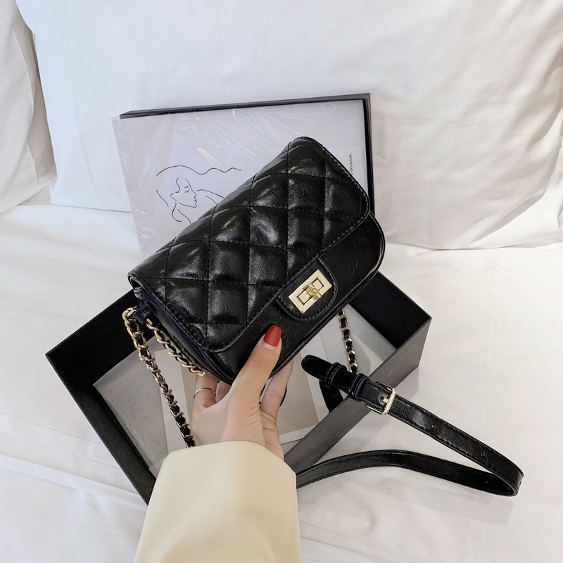 Túi Đeo Chéo Nhỏ Thêu Họa Tiết Phong Cách Phương Tây