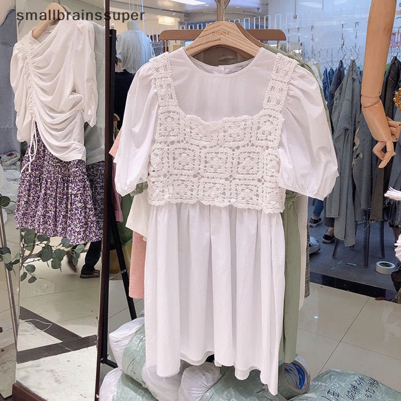 Áo Hai Dây Dệt Kim Thêu Họa Tiết Rỗng Kiểu Vintage Thời Trang Mùa Hè Cho Bạn Gái SBS