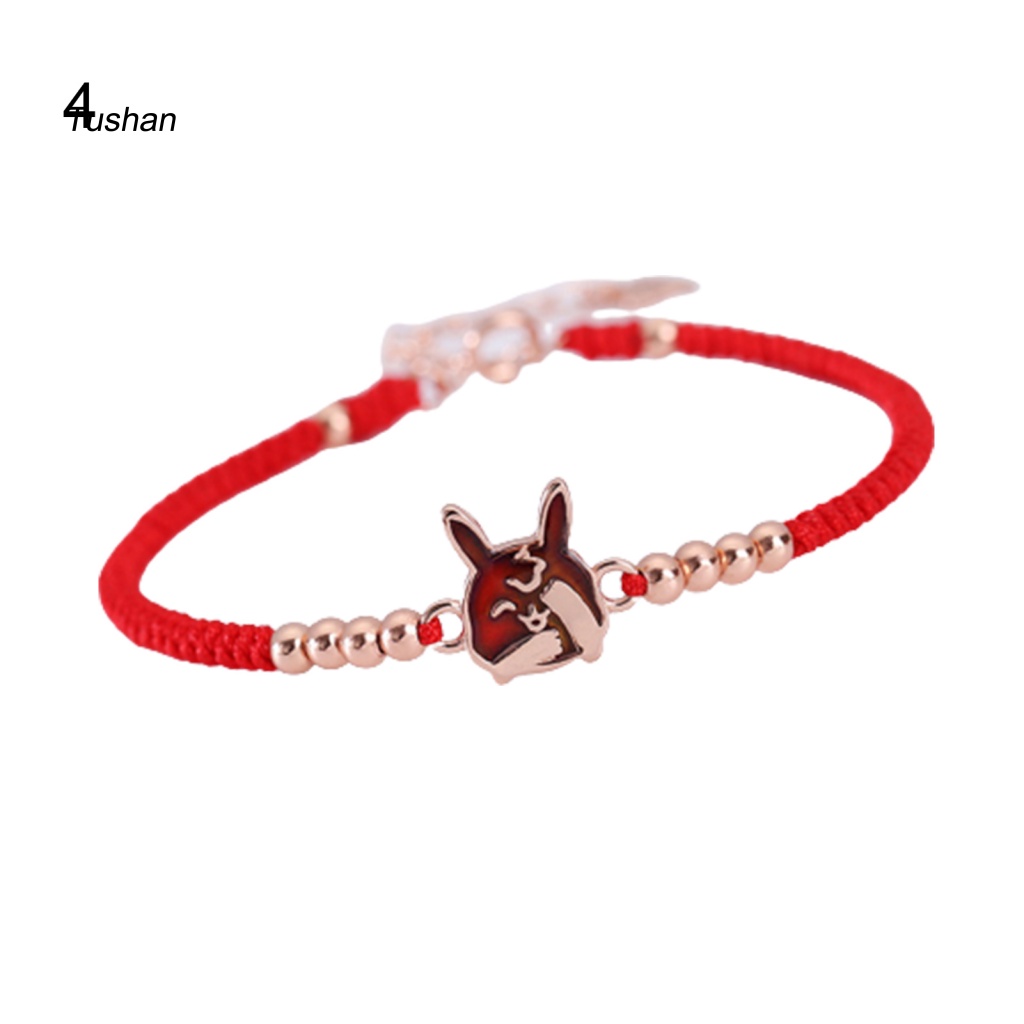 Vòng Đeo Tay Bạc Họa Tiết Cung Hoàng Đạo Hoạt Hình Có Thể Điều Chỉnh Kích Cỡ Dành Cho Nữ