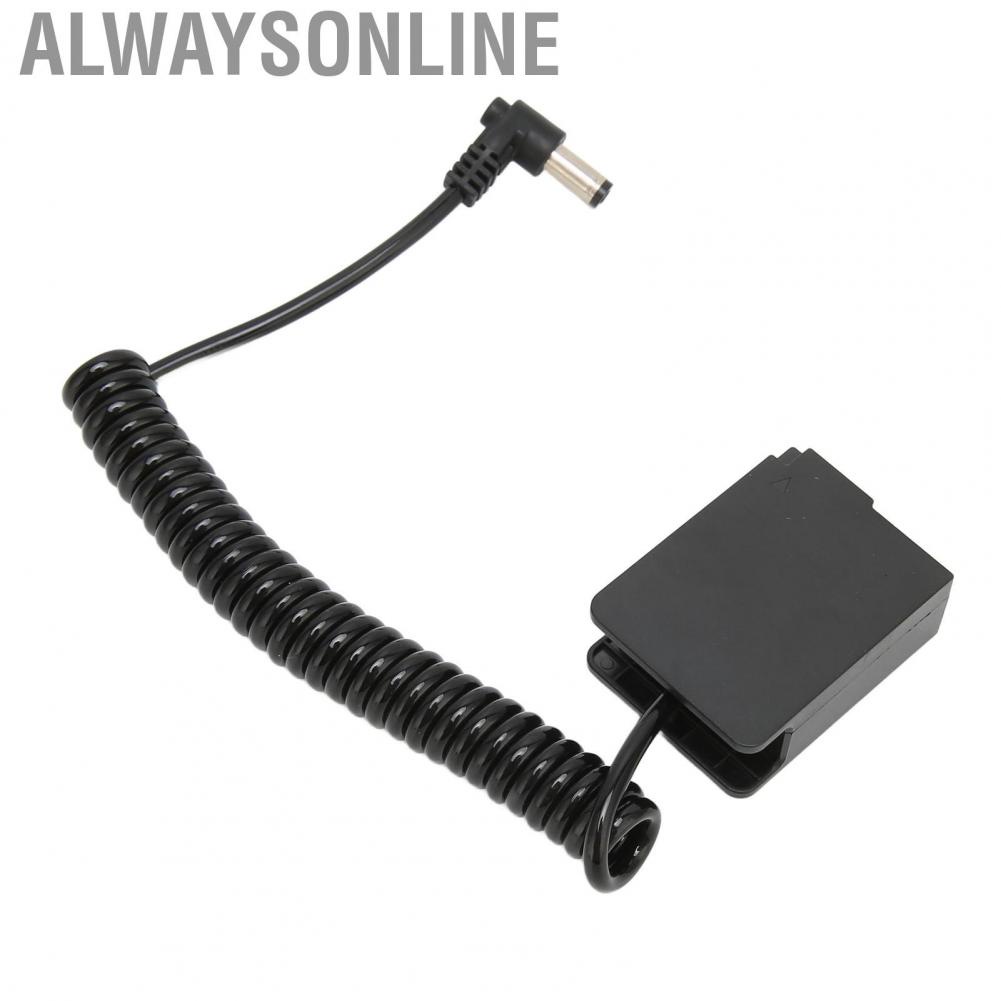 Alwaysonline DC Coupler  Adjustable Length Full Decoding Coiled Cable Dummy for GH3 GH5