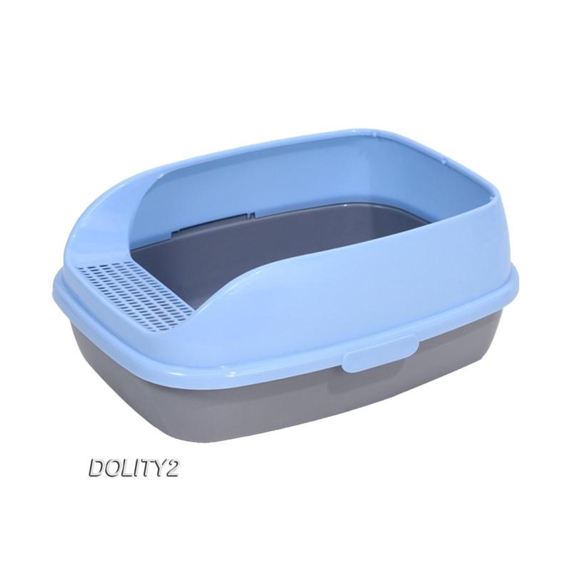 [Dolity2] Hộp Cát Lớn Chống Văng Nước Cho Mèo