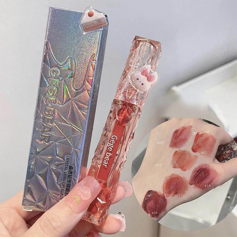 Son Bóng Trong Suốt Ánh Kim Cương Pha Lê Làm Trắng Môi Không Phai Màu