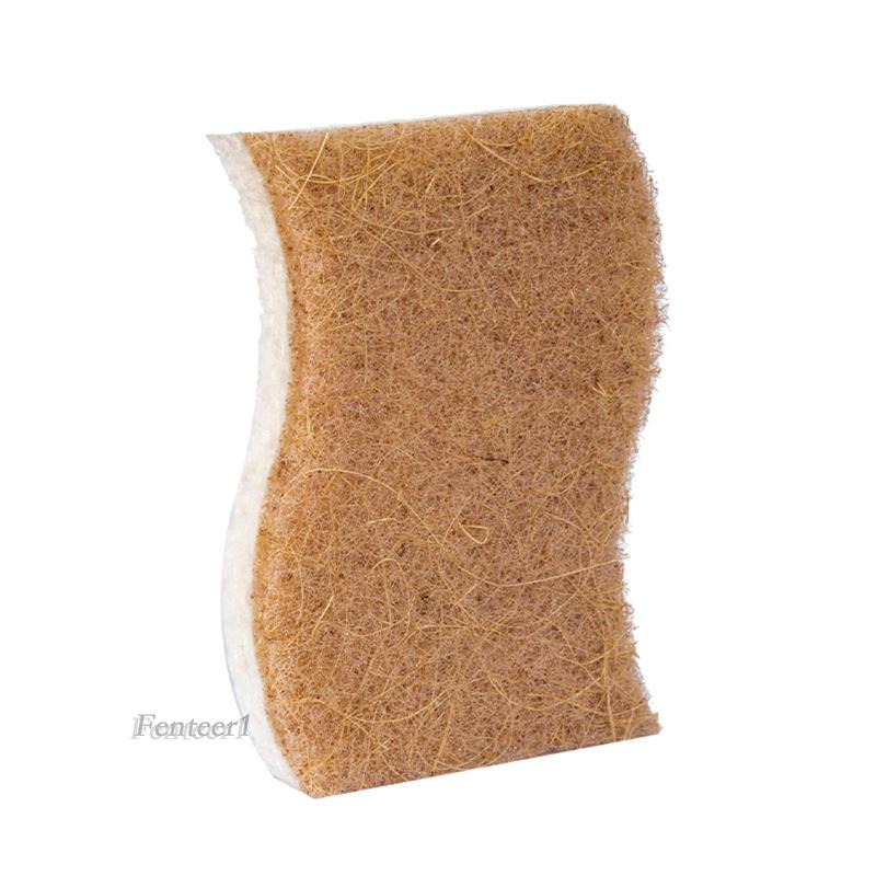 1 [Fenteer] Set 9 Bông Tẩy Trang Bằng Bột Gỗ Chà Rửa Nhà Bếp / Nhà Tắm