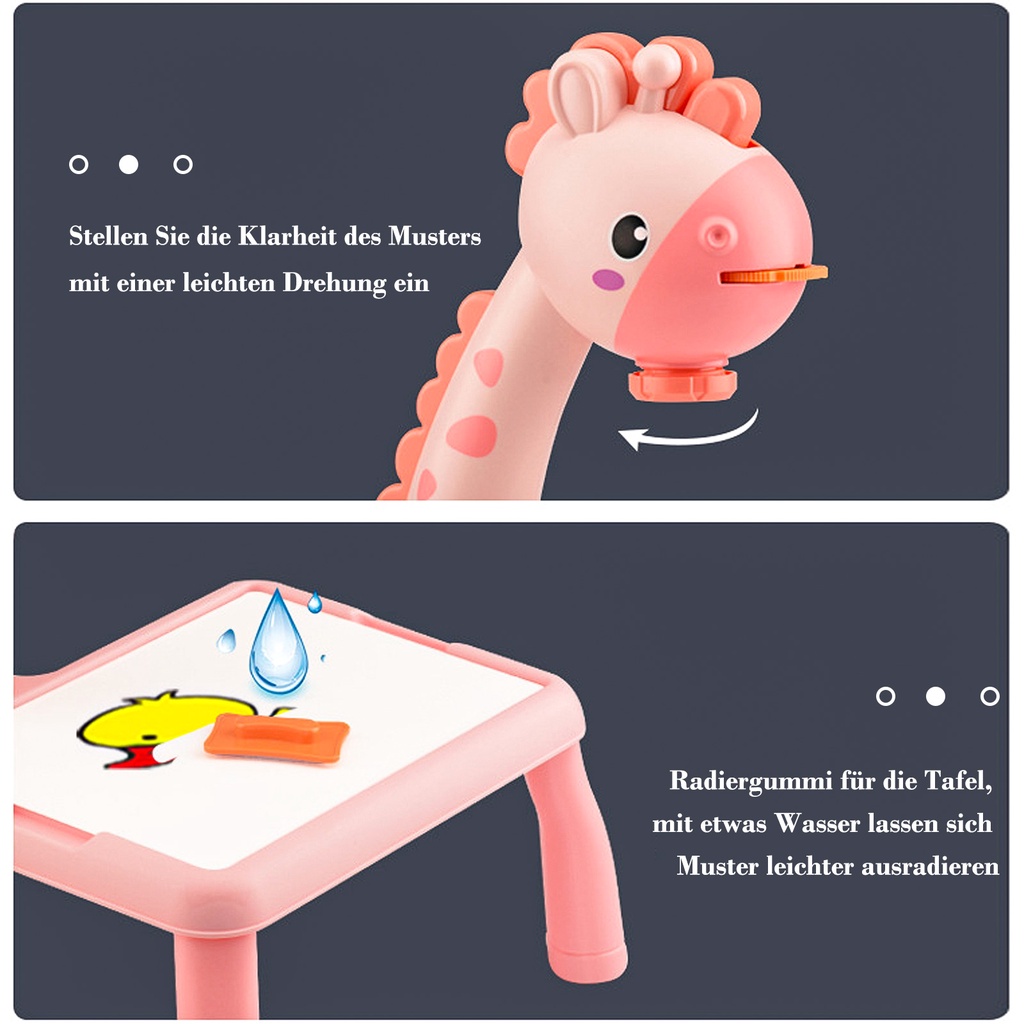 Đồ Chơi Bảng Vẽ Chiếu Hình Hươu Graffiti Giáo Dục Sớm Cho Bé timetunnel