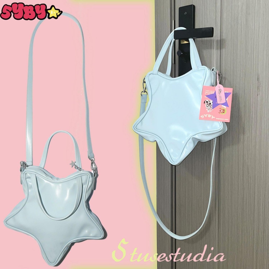 túi tote đeo chéo Túi Đeo Chéo Xách Tay Họa Tiết Ngôi Sao Boston Y2K