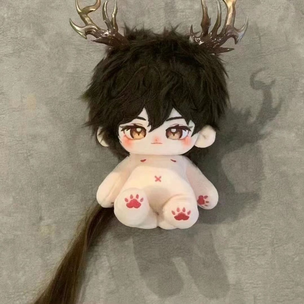 Búp Bê Nhồi Bông Tai Quái Vật 20cm Trong Game Genshin Va Chạm Zhongli