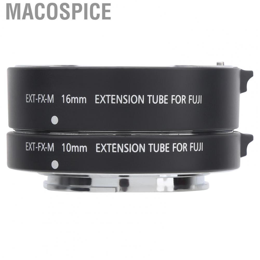 Macospice 10mm 16mm Macro Autofocus Close?Up Extension Tube For Fuji X Mount  Bl
