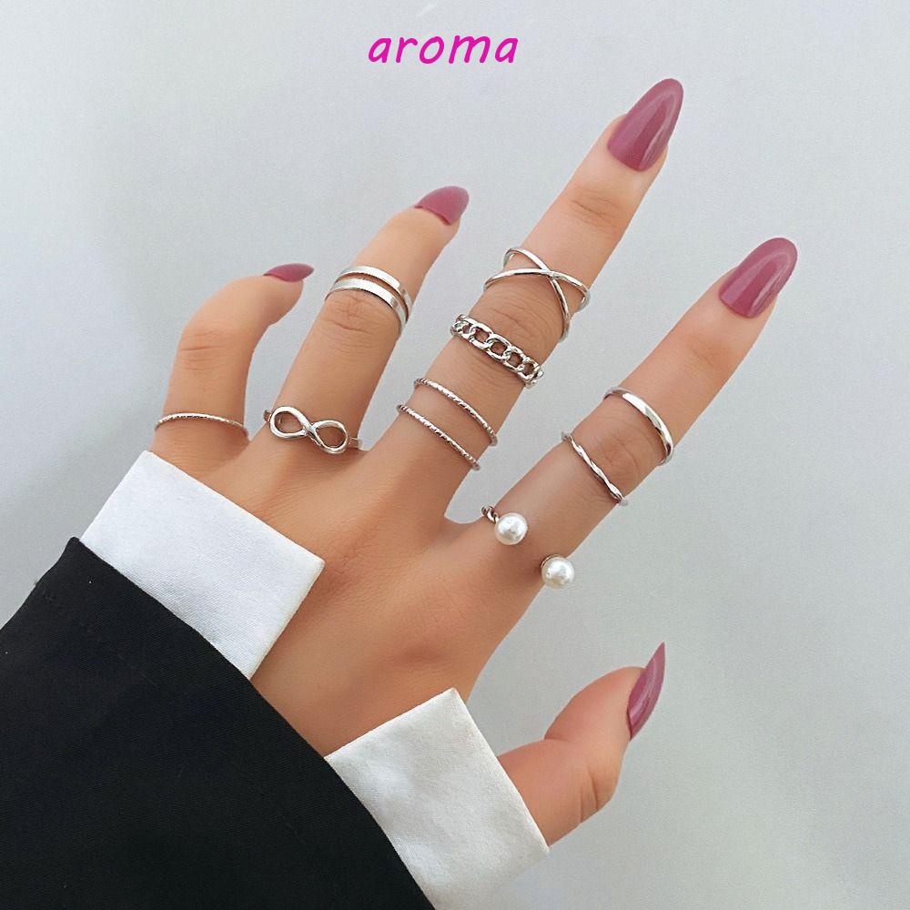 Bộ Nhẫn Hình Nơ Trái Tim Lấp Lánh Ngọt Ngào Cho Nữ|Nhẫn Hở Thiết Kế Độc Đáo Thời Trang Cao Cấp