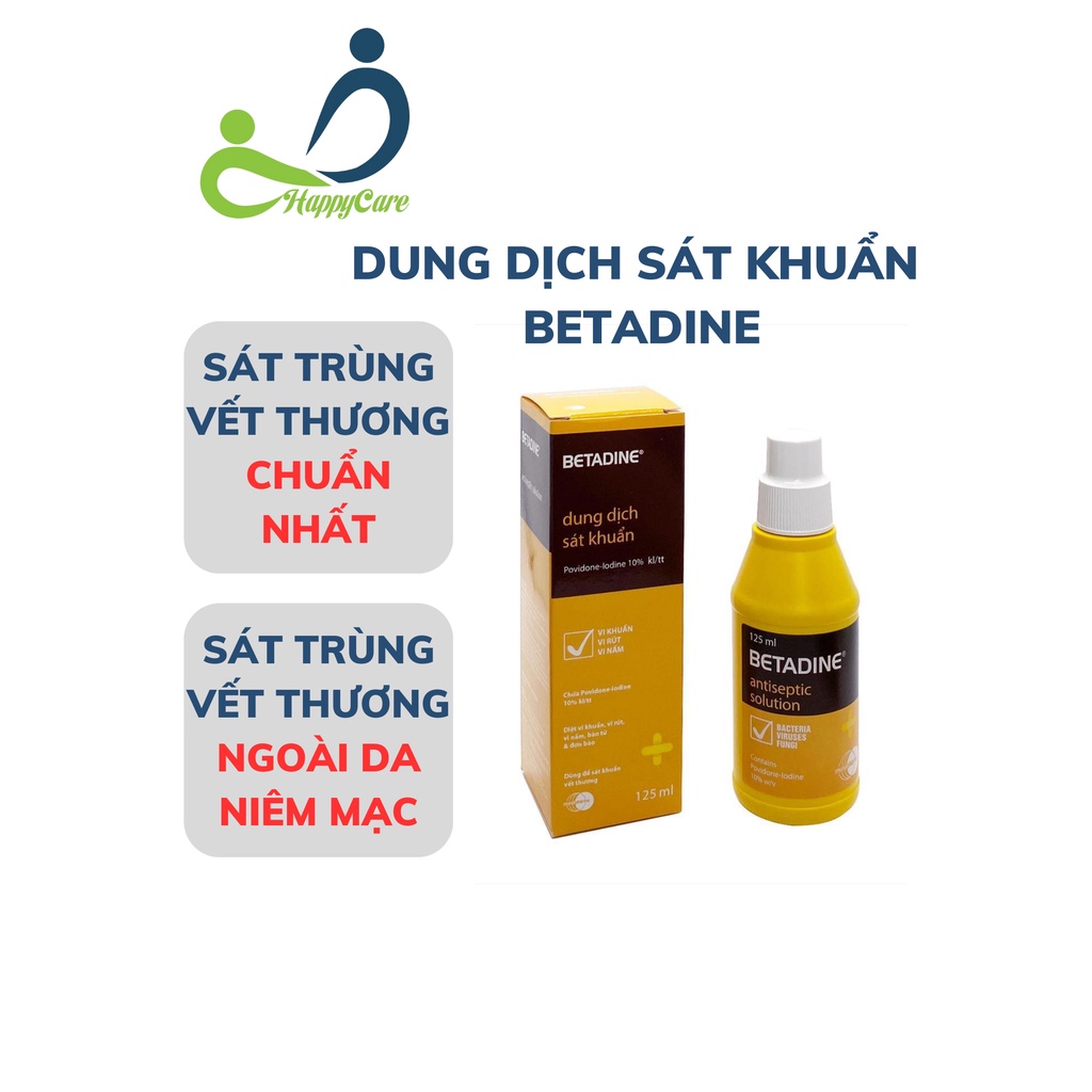 Dung dịch sát khuẩn Betadine 125ml