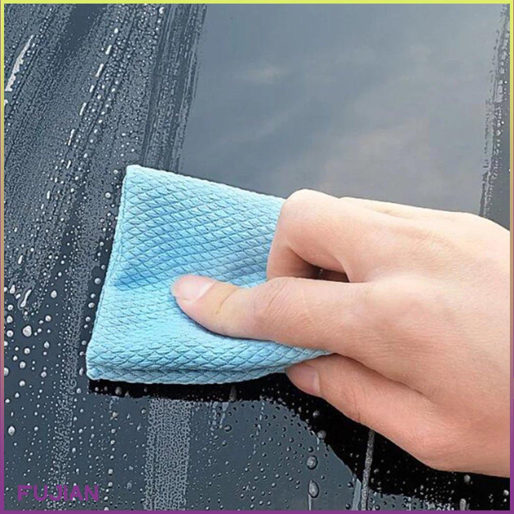 5Pcs Microfiber Cleaning Cloths Rags Kitchen Dish Towel Absorbent Wiping Household Rag Cloth