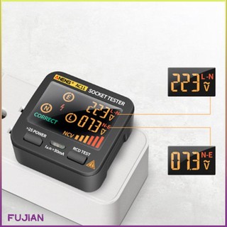 Multifunction Socket Tester Outlet Rcd Gfci Test & Bside Voltage Detector Home Essentials [B/10]