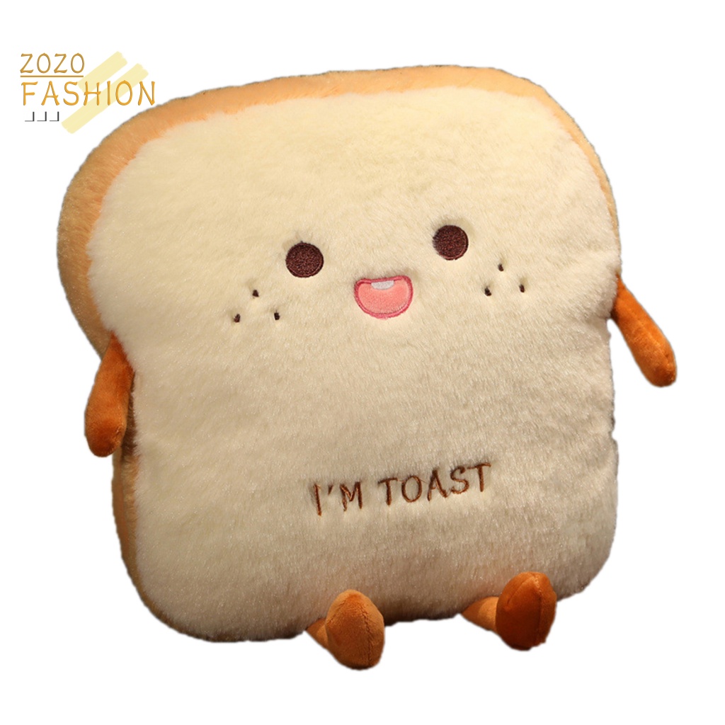Gối Nhồi Bông Hình Bánh Mì Thân Thiện Với Môi Trường Dùng Trang Trí Phòng Trẻ Em