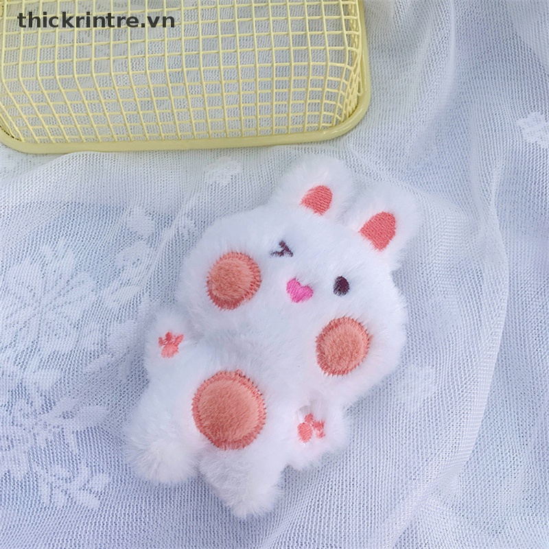 1 Móc Khóa Thỏ Nhồi Bông Đáng Yêu