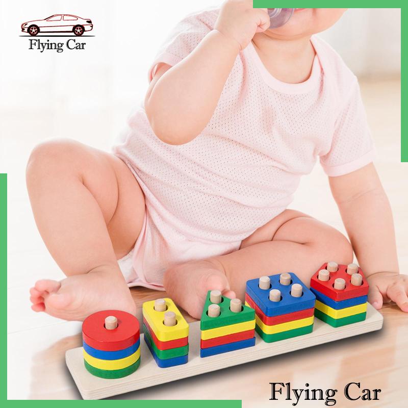 Đồ Chơi Khối Gỗ Phân Loại Nhiều Màu Sắc Dành Cho Trẻ Mẫu Giáo [Lzdjfmy2]