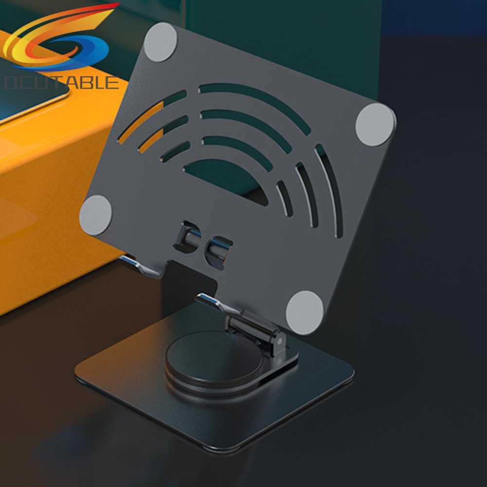 Giá Đỡ Điện Thoại / Máy Tính Bảng Bằng Hợp Kim Nhôm Xoay 360 Độ Để Bàn