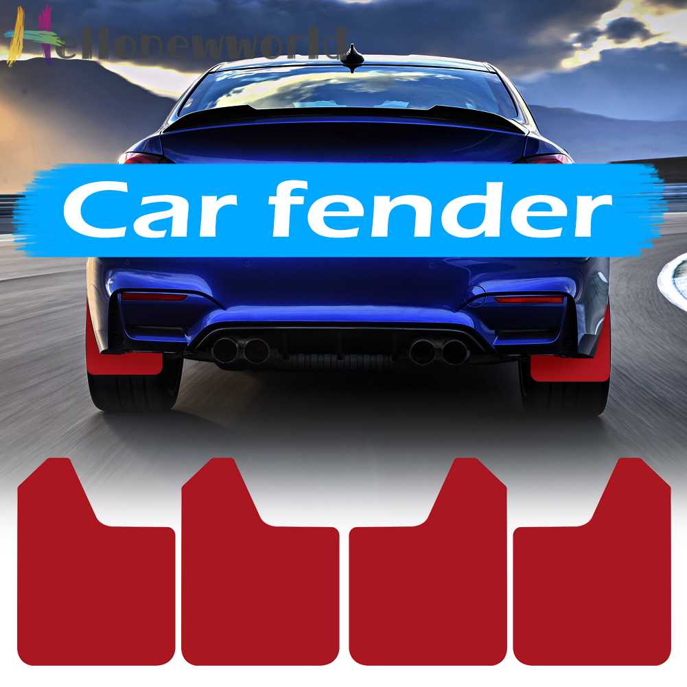FENDER Set 4 Tấm Chắn Bùn Chuyên Dụng Cho Xe Hơi
