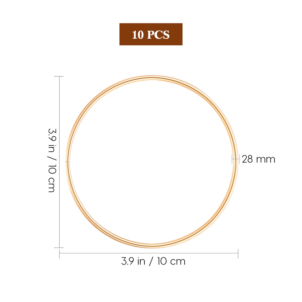 Bộ 10 Vòng Kim Loại Tự Làm Dreamcatcher